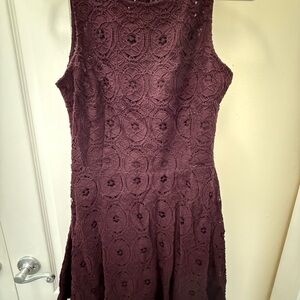 BB Dakota Lace Mini Dress - Deep Purple